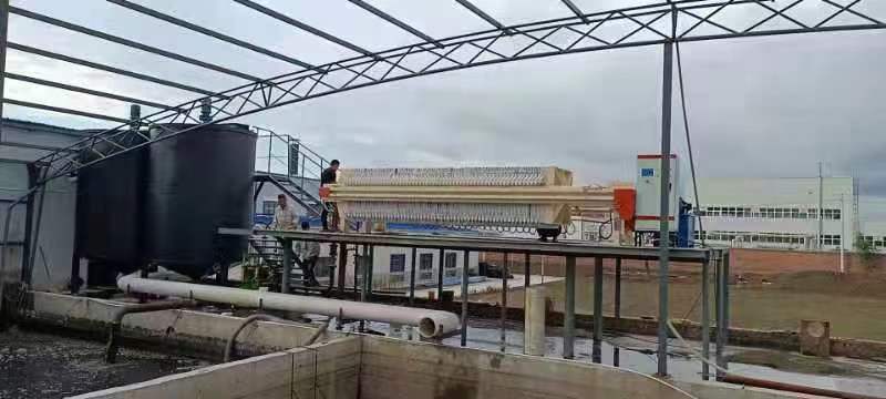 隔膜壓濾機安裝圖片